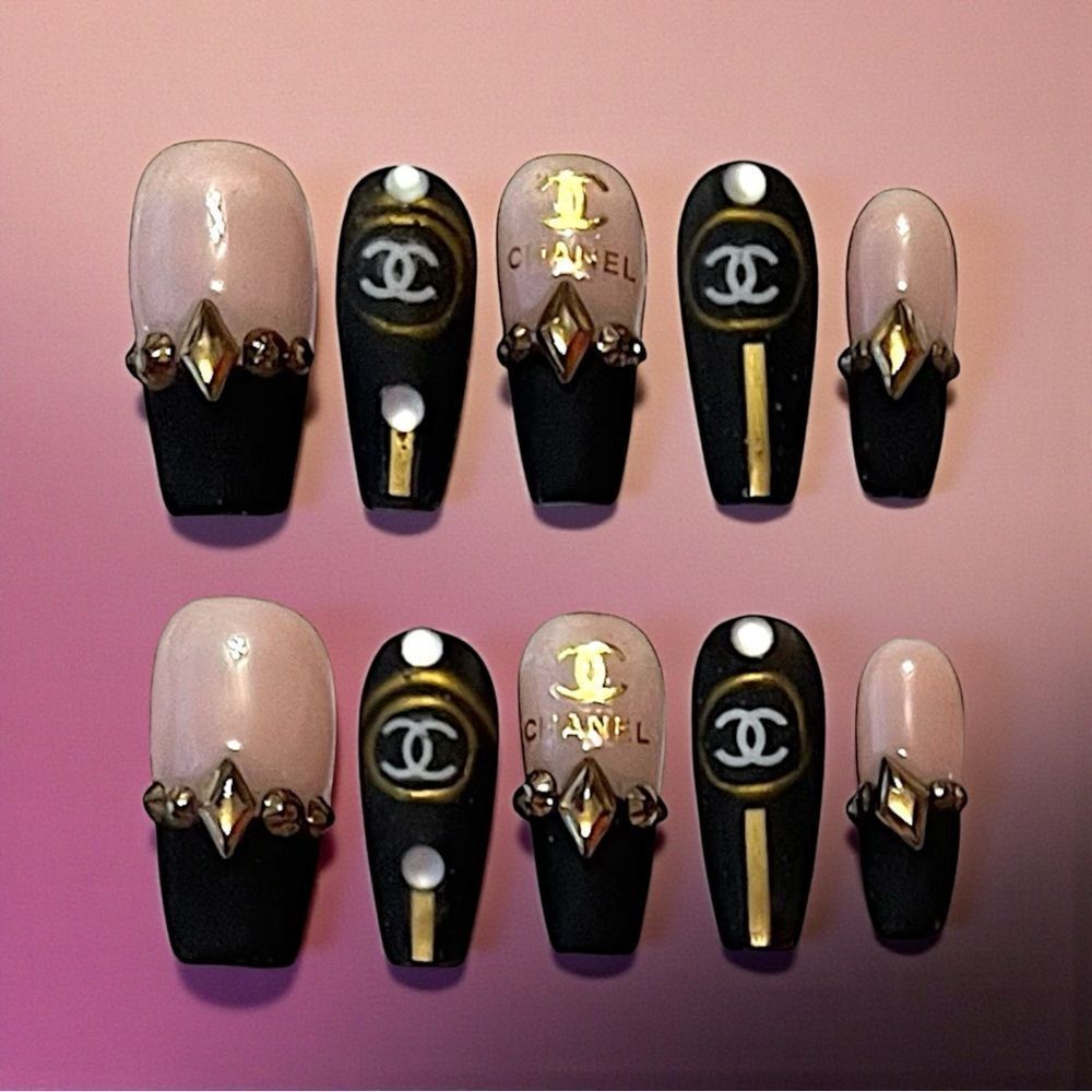 Custom Handmade Reusable Designer Press On Nails